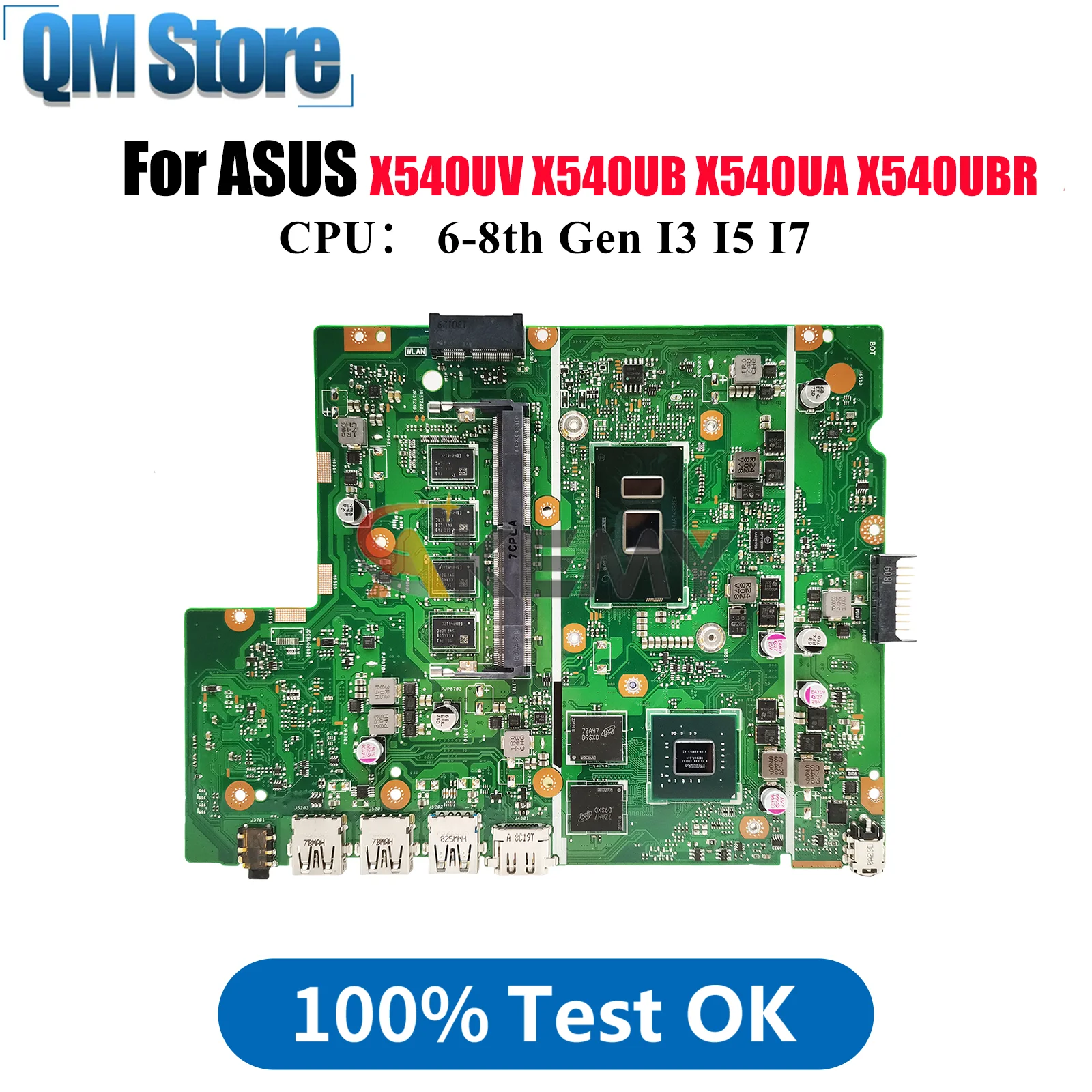 X540UV Laptop Motherboard For ASUS X540U R540U X540UBR F540U X540UB X500U K540U P540U A540U X540UAR Mainboard With I3 I5 I7 CPU
X540UV Laptop Motherboard For ASUS X540U R540U X540UBR F540U X540UB X500U K540U P540U A540U X540UAR Mainboard With I3 I5 I7 CPU
