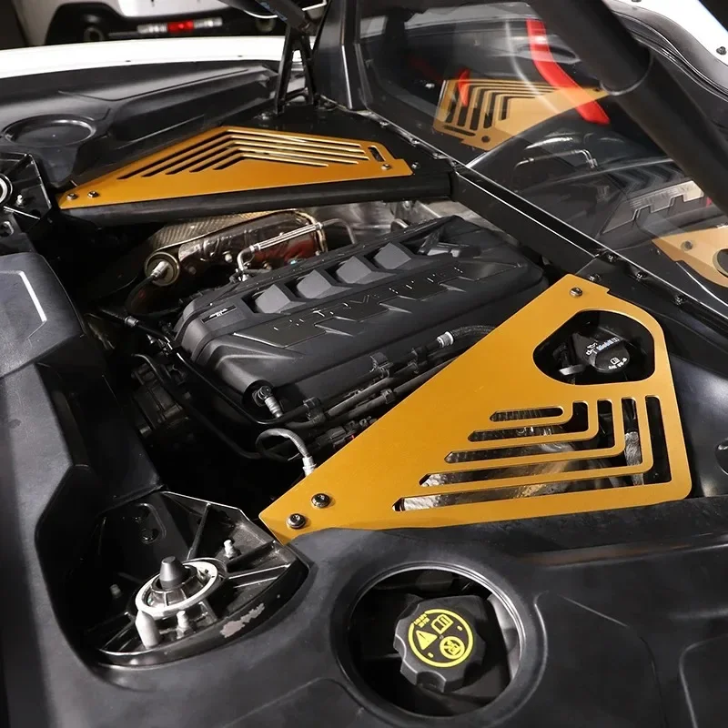 Aluminum Alloy Car Engine Bay Cover Panel Trim Car Accessories For Chevrolet Corvette C8 Stingray Z51 Z06 2020-2025
Aluminum Alloy Car Engine Bay Cover Panel Trim Car Accessories For Chevrolet Corvette C8 Stingray Z51 Z06 2020-2025