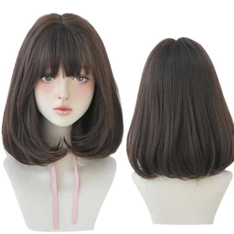 Lock bone new wig for cute women, shoulder length fluffy collarbone hair, curly hair, buckle inside Synthetic fiber wig
Lock bone new wig for cute women, shoulder length fluffy collarbone hair, curly hair, buckle inside Synthetic fiber wig