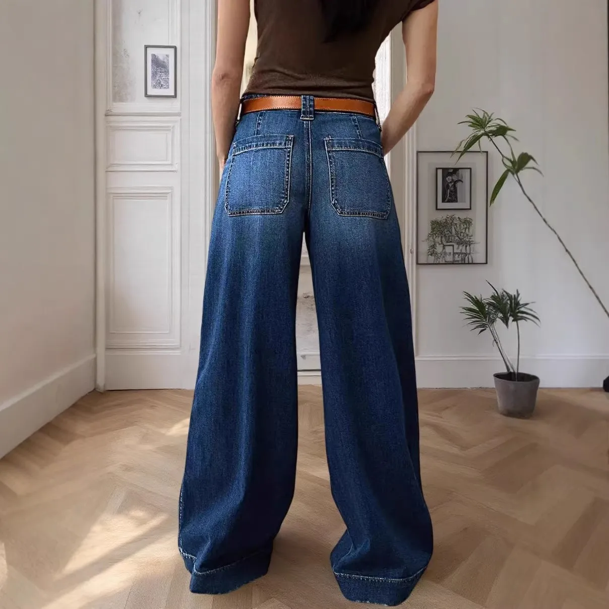Y2k Women Baggy Jeans Cotton Wide Leg Denim Pants Mid Waist Loose Fit Denim Trousers Medium Wash Blue Straight Cut Y2k Style
Y2k Women Baggy Jeans Cotton Wide Leg Denim Pants Mid Waist Loose Fit Denim Trousers Medium Wash Blue Straight Cut Y2k Style