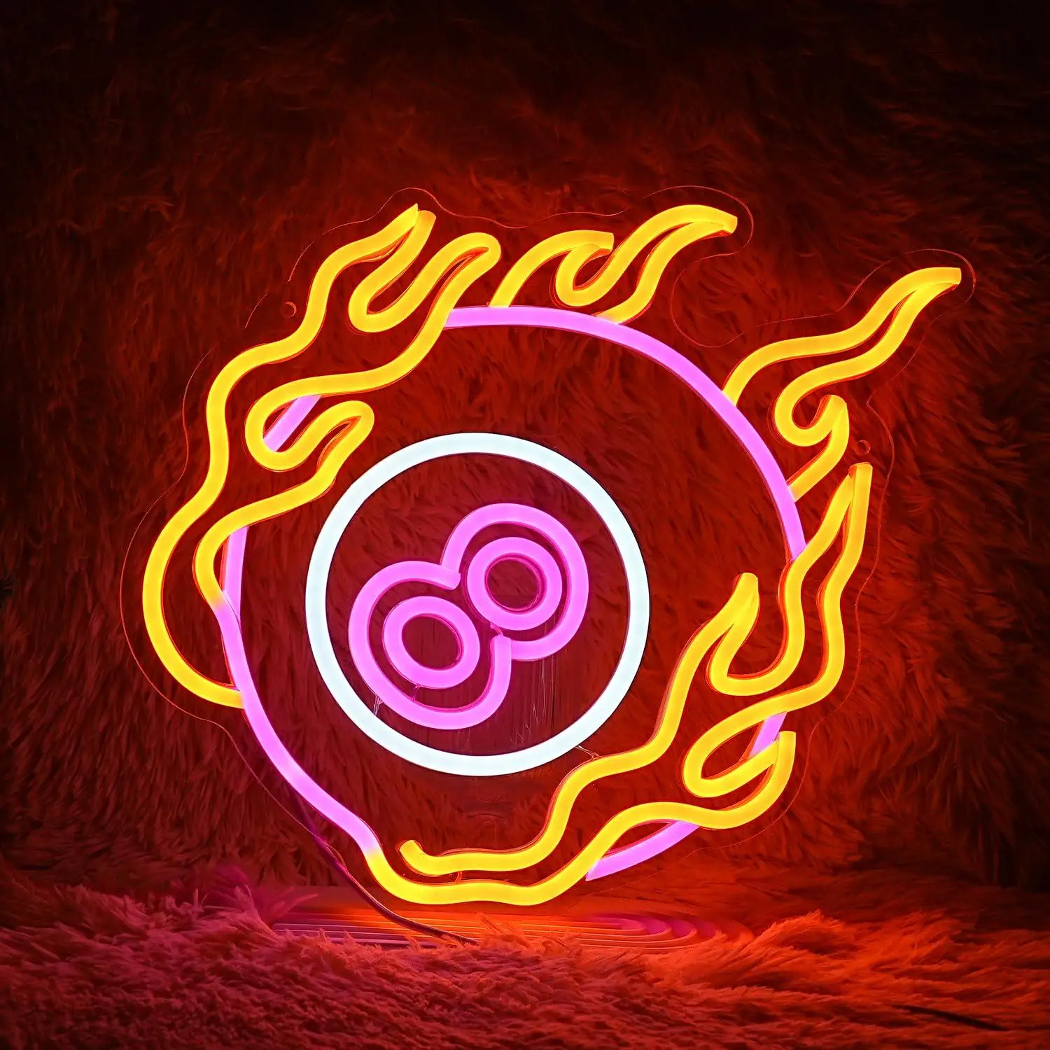 Number 8 Billiards Neon Light USB Dimmable LED Neon Lights For Billiards Room Bar Gymnasium Man Cave Decoration Wall Lights Gift
Number 8 Billiards Neon Light USB Dimmable LED Neon Lights For Billiards Room Bar Gymnasium Man Cave Decoration Wall Lights Gift
