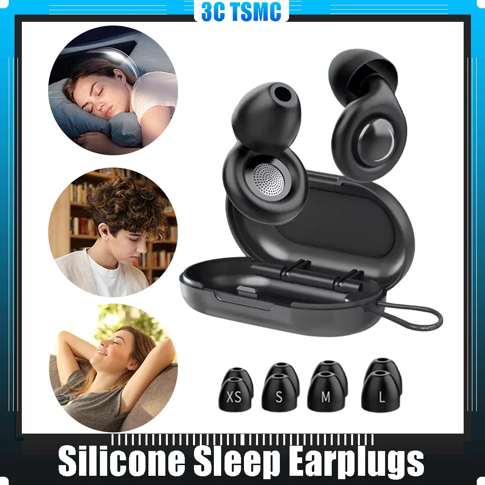 Reusable Silicone Sleep Ear Plugs with 10 Ear Tips in XS/S/M/L Snore Blocker Ear Plug Hearing Protection Earplugs for Sleeping
Reusable Silicone Sleep Ear Plugs with 10 Ear Tips in XS/S/M/L Snore Blocker Ear Plug Hearing Protection Earplugs for Sleeping