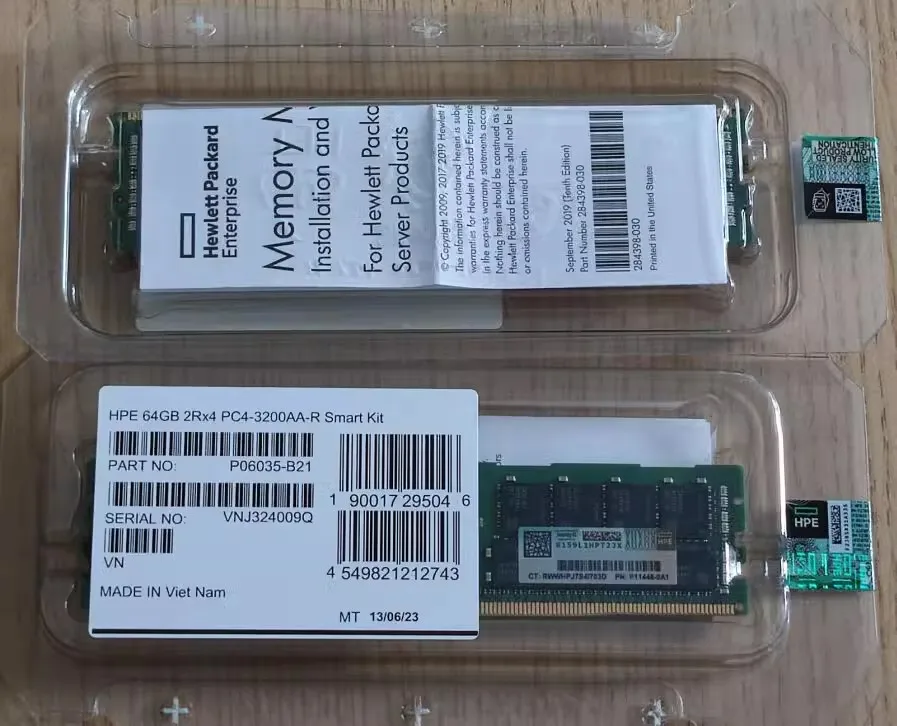 Original P06035-B21 64GB 2RX4 Dual Rank X4 PC4-3200AA 3200Mhz Memory P06035-B21 Ram 64GB DDR4
Original P06035-B21 64GB 2RX4 Dual Rank X4 PC4-3200AA 3200Mhz Memory P06035-B21 Ram 64GB DDR4