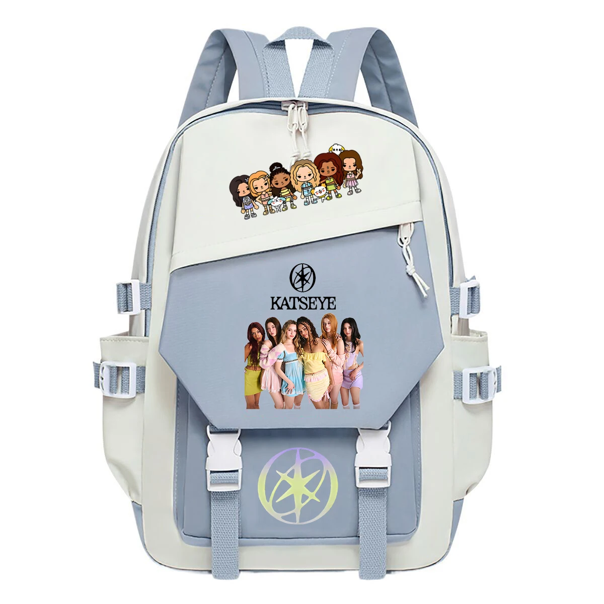Kpop Katseye Print Backpack Travel School Bags Large Capacity Backpack Women Outdoor Daypack New School Bags for Student Girls
Kpop Katseye Print Backpack Travel School Bags Large Capacity Backpack Women Outdoor Daypack New School Bags for Student Girls