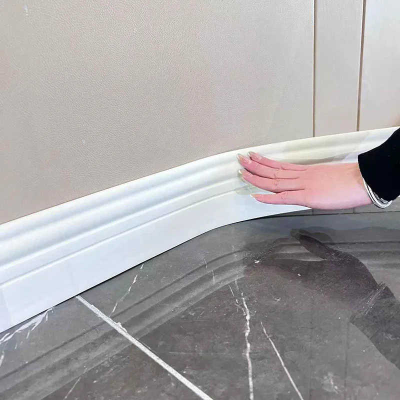 5M PVC Self-adhesive Skirting Board New Soft Decorative Wall Sticker Door Frame Wrapping Edge Sealing Strip Foot Corner Line
5M PVC Self-adhesive Skirting Board New Soft Decorative Wall Sticker Door Frame Wrapping Edge Sealing Strip Foot Corner Line