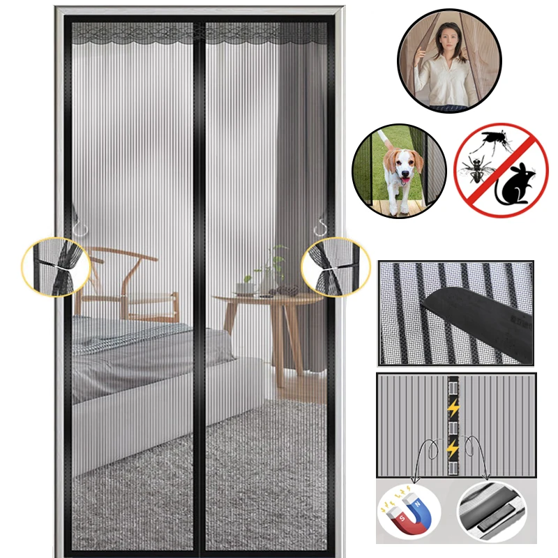 Summer Mute Door Curtain Diamond Mesh Magnetic Mosquito Net for Door Insect Screen Self Sealing Door Screen for Bedroom Indoor
Summer Mute Door Curtain Diamond Mesh Magnetic Mosquito Net for Door Insect Screen Self Sealing Door Screen for Bedroom Indoor