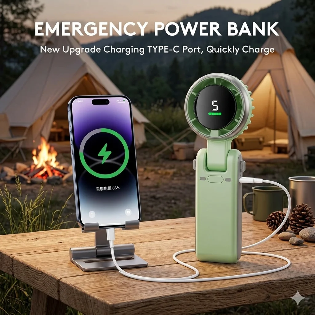 Portable Handheld Turbo Fan, 5 Speeds & High Speed, 4000mAh Rechargeable Mini Personal Fan, Blows Cold Air, Battery Operated Travel Essentials for Beach Vacation, Gifts for Women & Men
Portable Handheld Turbo Fan, 5 Speeds & High Speed, 4000mAh Rechargeable Mini Personal Fan, Blows Cold Air, Battery Operated Travel Essentials for Beach Vacation, Gifts for Women & Men