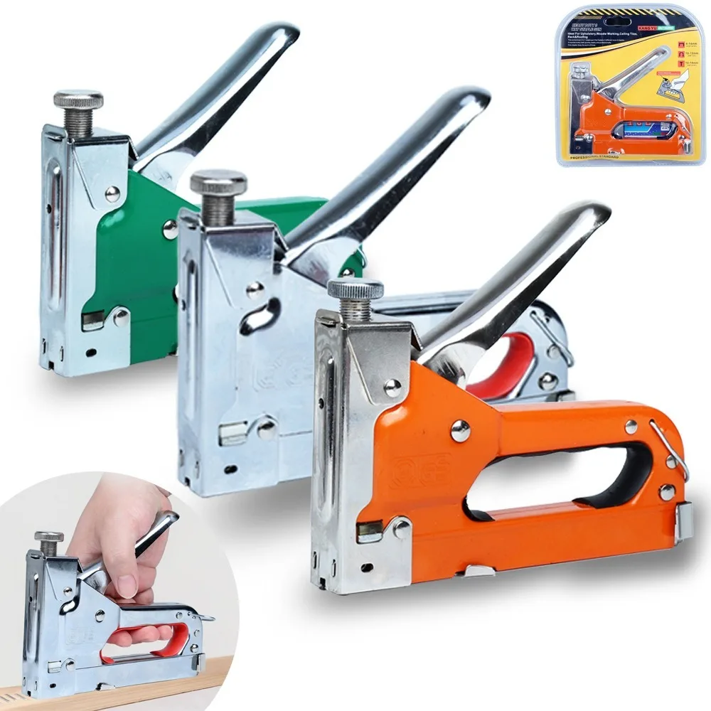 3 in 1 Staple Gun Multi-color Upholstery Tool for Fixing Furniture Wood Frames
3 in 1 Staple Gun Multi-color Upholstery Tool for Fixing Furniture Wood Frames