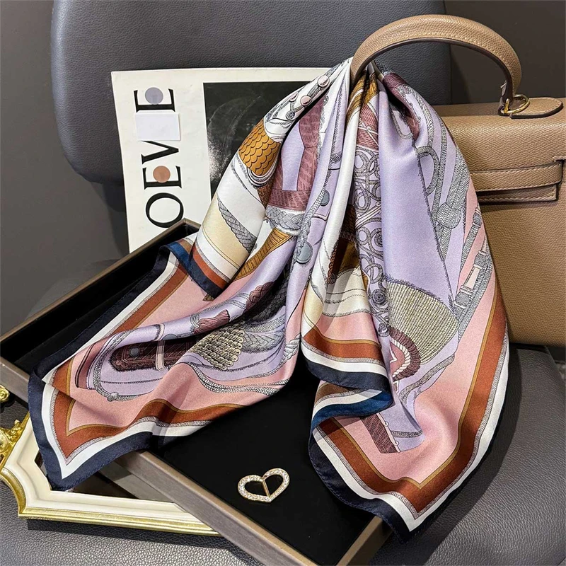 14mm 100% Twill Silk Square Scarf for Women 65cm Neck Tie Neckerchief Double side Female Foulard Headband Hijab Shawl Bandana 
14mm 100% Twill Silk Square Scarf for Women 65cm Neck Tie Neckerchief Double side Female Foulard Headband Hijab Shawl Bandana