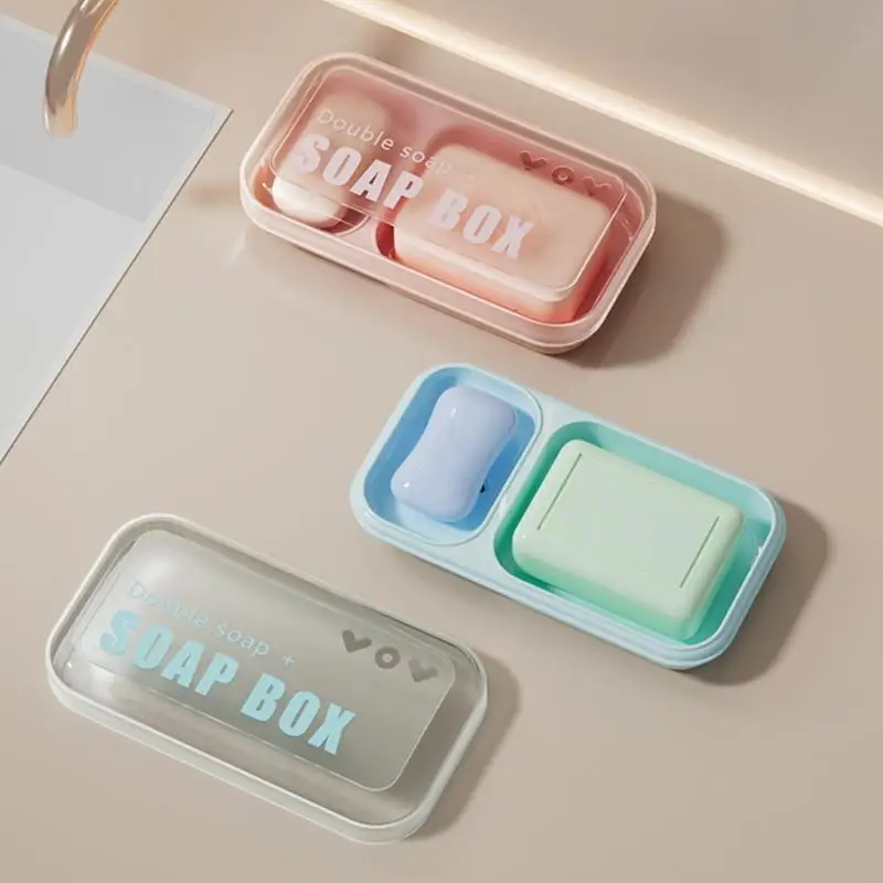 Double Compartment Soap Holder Box With Ventilated Base And Secure Cover Bathroom Essential Storage Tray For Home Travel X3UC
Double Compartment Soap Holder Box With Ventilated Base And Secure Cover Bathroom Essential Storage Tray For Home Travel X3UC