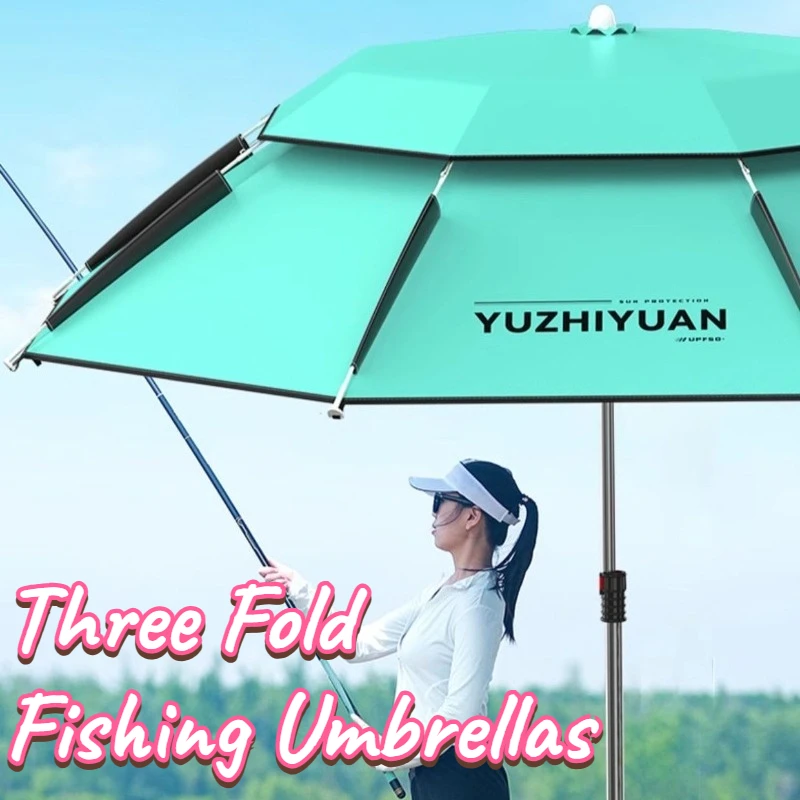Portable Three Fold Fishing Umbrellas Short Section Outdoor Sunshade Umbrellas Windproof Rainproof Adjustable Fishing Umbrella
Portable Three Fold Fishing Umbrellas Short Section Outdoor Sunshade Umbrellas Windproof Rainproof Adjustable Fishing Umbrella