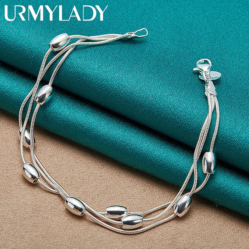 925 sterling silver bracelet chain fashion design product beautiful Jewelry High quality Bracelet bead for women lady wedding
925 sterling silver bracelet chain fashion design product beautiful Jewelry High quality Bracelet bead for women lady wedding