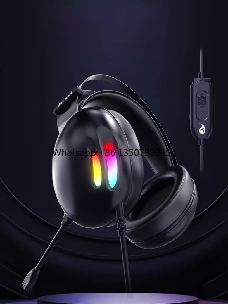 LDON -X2 E-Sports Headset 7.1 Surround Sound RGB Wired USB Leather Metal Over-Ear Design IP65 Waterproof ANC Gaming PC Mobile 2m
LDON -X2 E-Sports Headset 7.1 Surround Sound RGB Wired USB Leather Metal Over-Ear Design IP65 Waterproof ANC Gaming PC Mobile 2m