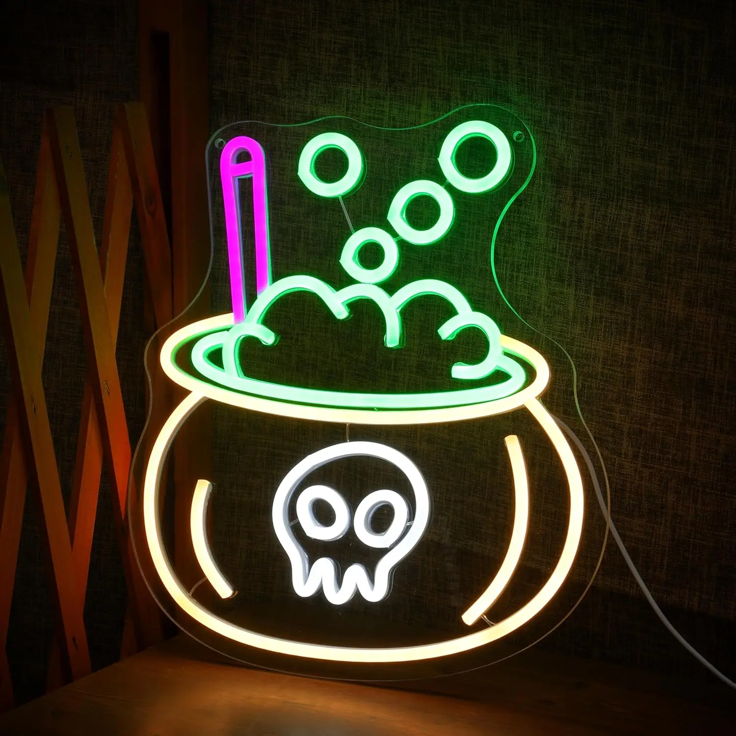 Magic Bottle Neon Sign Witch Witchcraft USB Dimmable LED Neon Light Halloween Skull Potion Lamp for All Saints' Day Party Decor
Magic Bottle Neon Sign Witch Witchcraft USB Dimmable LED Neon Light Halloween Skull Potion Lamp for All Saints' Day Party Decor