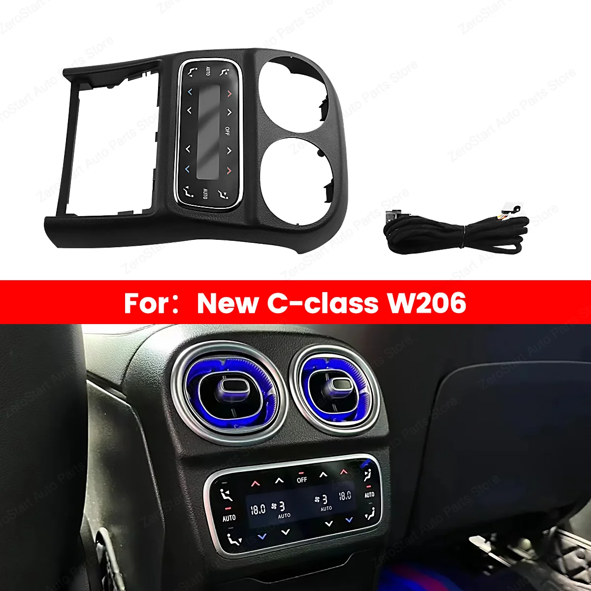 Rear Air Conditioner Control Panel LCD Switch Touch Screen AC Conditioning Panel For Mercedes Benz New C Class W206 Auto Parts
Rear Air Conditioner Control Panel LCD Switch Touch Screen AC Conditioning Panel For Mercedes Benz New C Class W206 Auto Parts