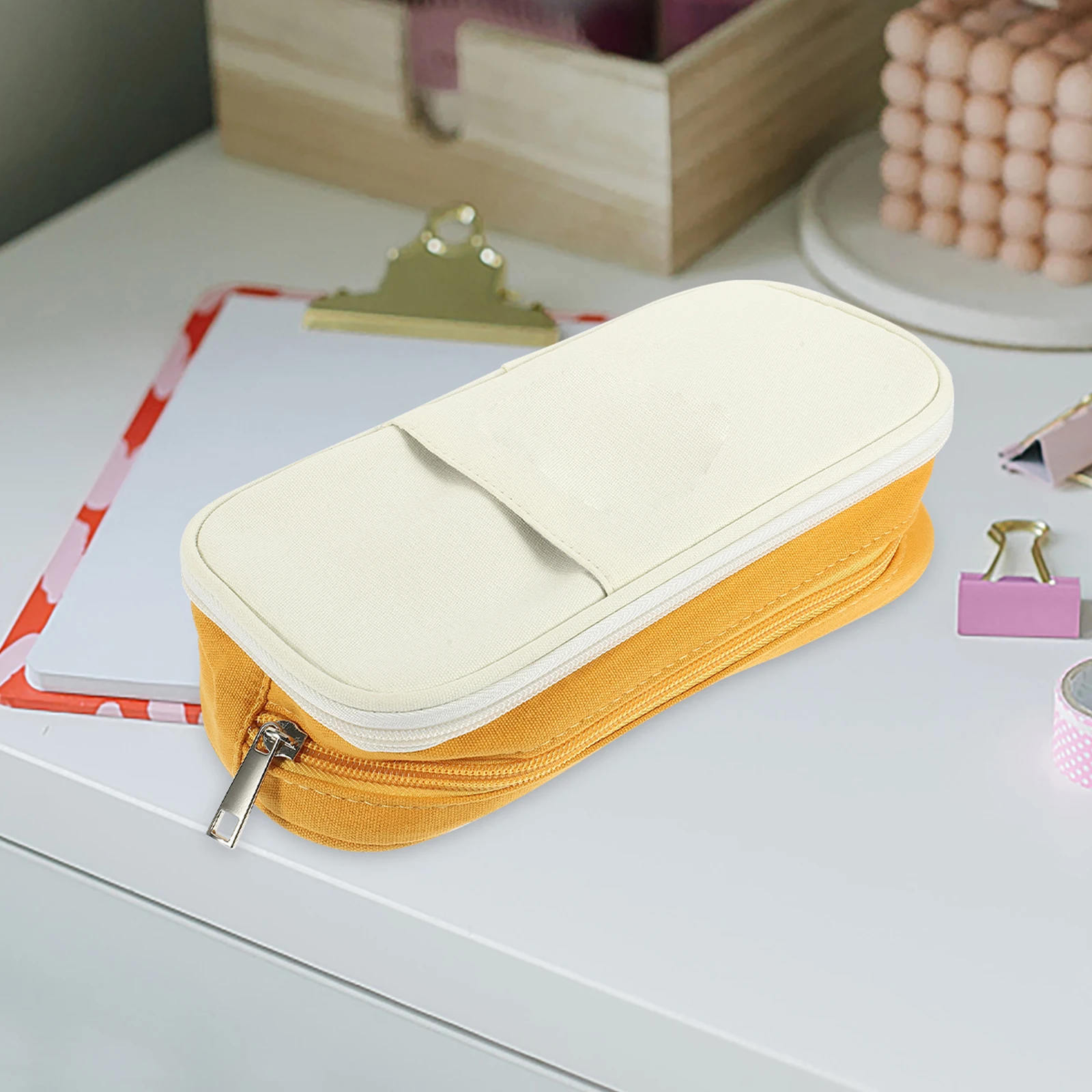 Big Capacity Pencil Bag Canvas Multi-Function Pen Storage Pouch Portable Zipper Pencil Case for Office Pen Storage Bag
Big Capacity Pencil Bag Canvas Multi-Function Pen Storage Pouch Portable Zipper Pencil Case for Office Pen Storage Bag