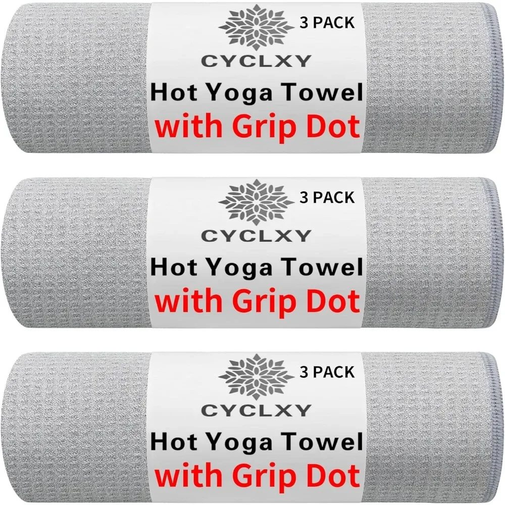 Three Non Slip Yoga Towel Set Grip Dots Hot Pilates Bikram Sweat Absorbent
Three Non Slip Yoga Towel Set Grip Dots Hot Pilates Bikram Sweat Absorbent