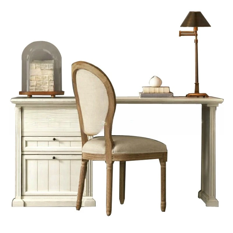 American solid wood desk furniture study bedroom oak furniture white old, household, study table
American solid wood desk furniture study bedroom oak furniture white old, household, study table