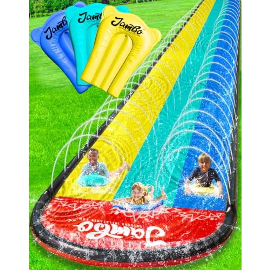 XL 20Ft Water Soaker Premium Slip and Slide with 3 Bodyboards Heavy Duty Water Slide- Advanced 3-Way Water Sprinkler System Bac
XL 20Ft Water Soaker Premium Slip and Slide with 3 Bodyboards Heavy Duty Water Slide- Advanced 3-Way Water Sprinkler System Bac