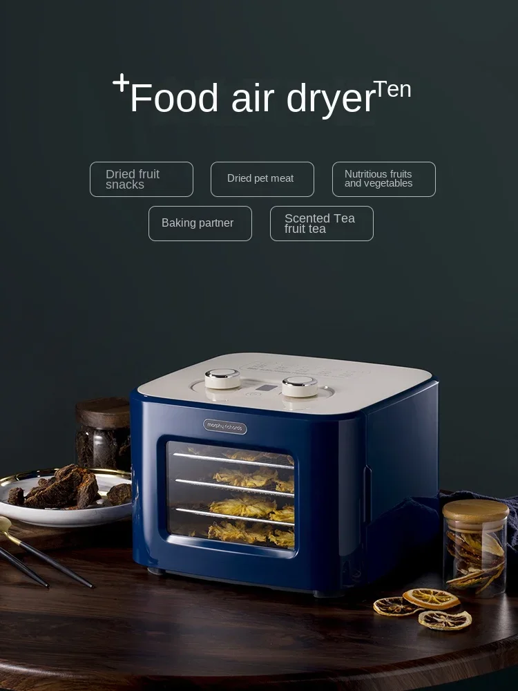 Электрический Дегидратор MORPHY RICHARDS 220 В с 5 лотками для обезвоживания фруктов, овощей, закусок для мяса и домашних животных
Электрический Дегидратор MORPHY RICHARDS 220 В с 5 лотками для обезвоживания фруктов, овощей, закусок для мяса и домашних животных