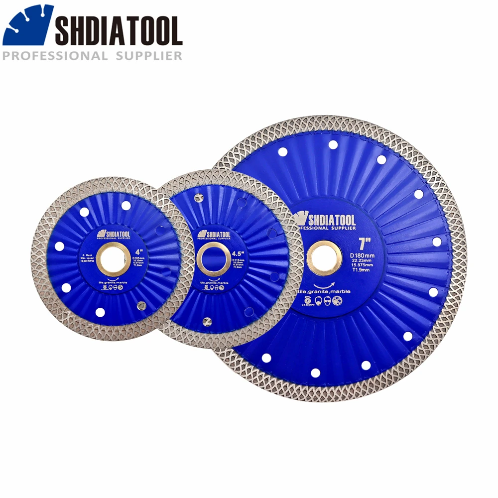 SHDIATOOL 1Pc Mesh Turbo Cutting Disc Dia105/115/180mm Diamond Saw Blade Granite Marble Ceramic Tile Cutter Circular Disc Plate
SHDIATOOL 1Pc Mesh Turbo Cutting Disc Dia105/115/180mm Diamond Saw Blade Granite Marble Ceramic Tile Cutter Circular Disc Plate