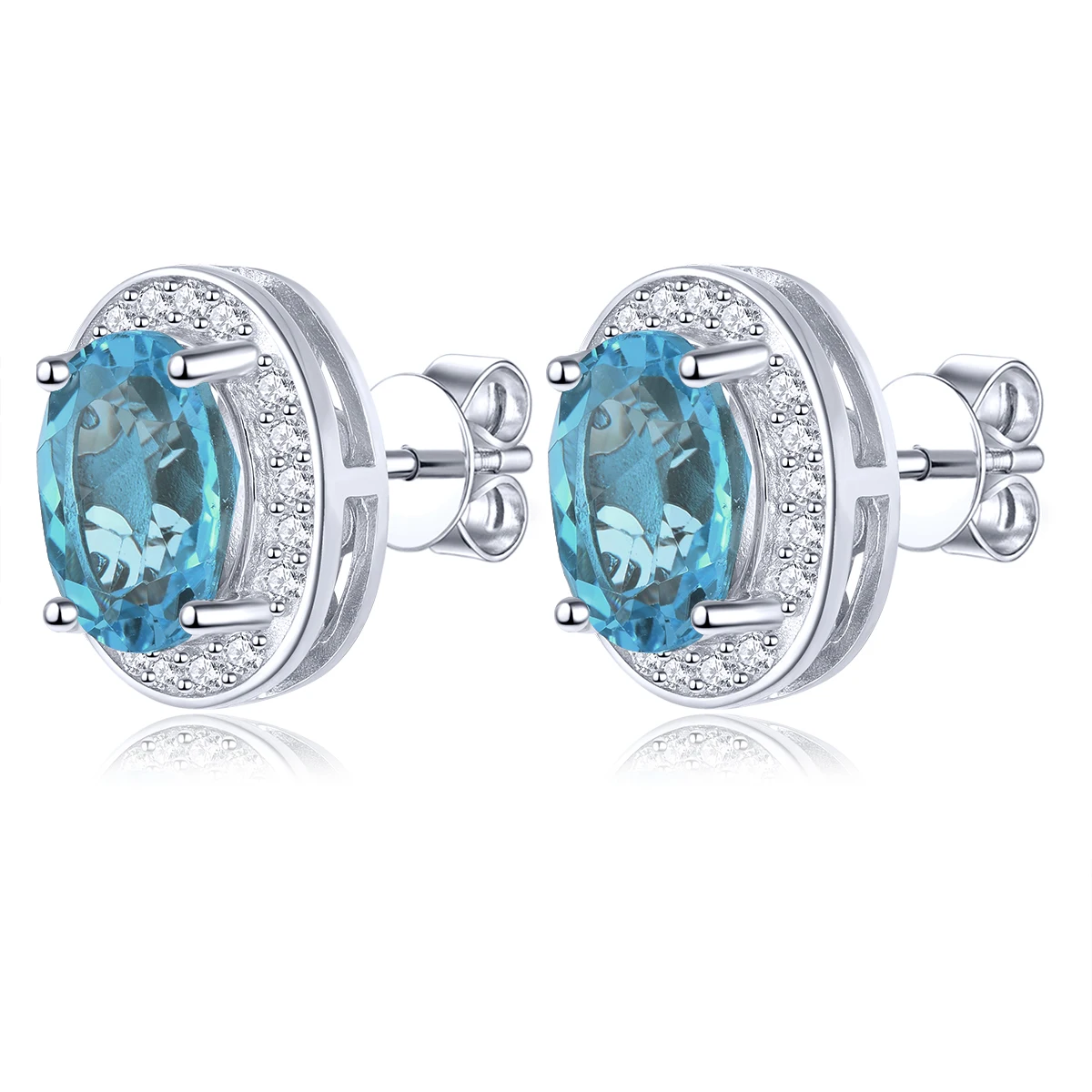 Natural Blue Topaz Solid Sterling Silver Stud Earring 4.5 Carats Genuine Romantic Fine Jewelrys Design S925 Women Stud Earring
Natural Blue Topaz Solid Sterling Silver Stud Earring 4.5 Carats Genuine Romantic Fine Jewelrys Design S925 Women Stud Earring