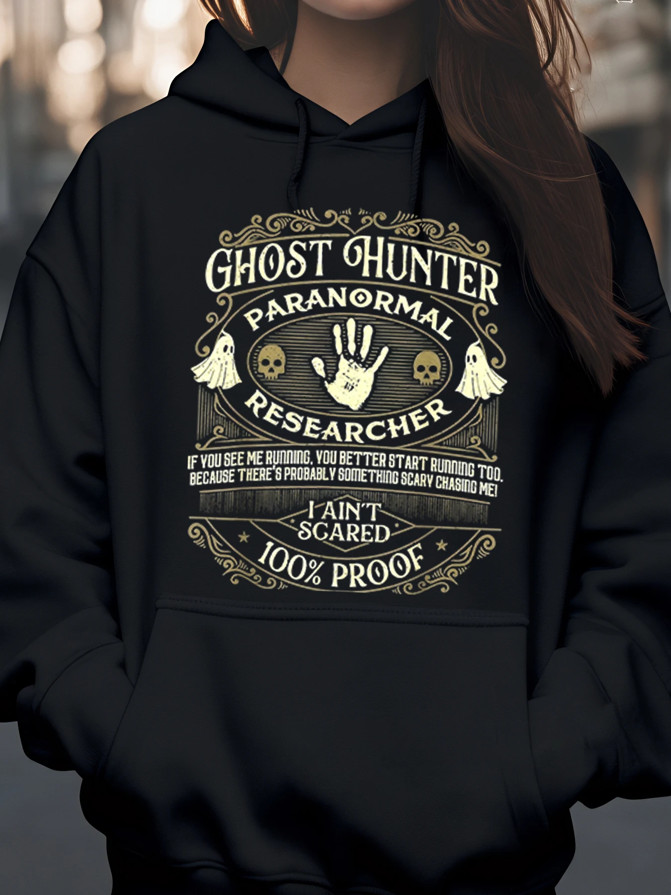 Ghost Hunter Paranormal Researcher Толстовка с принтом Хэллоуин Костюм Повседневная одежда для женщин и мужчин
Ghost Hunter Paranormal Researcher Толстовка с принтом Хэллоуин Костюм Повседневная одежда для женщин и мужчин