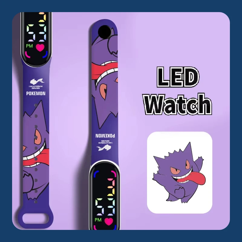Pokemon Strap LED Electronic Watch Fashion Colorful Bracelet Touch Waterproof Anime Character Pikachu Kid Digital Watches
Pokemon Strap LED Electronic Watch Fashion Colorful Bracelet Touch Waterproof Anime Character Pikachu Kid Digital Watches