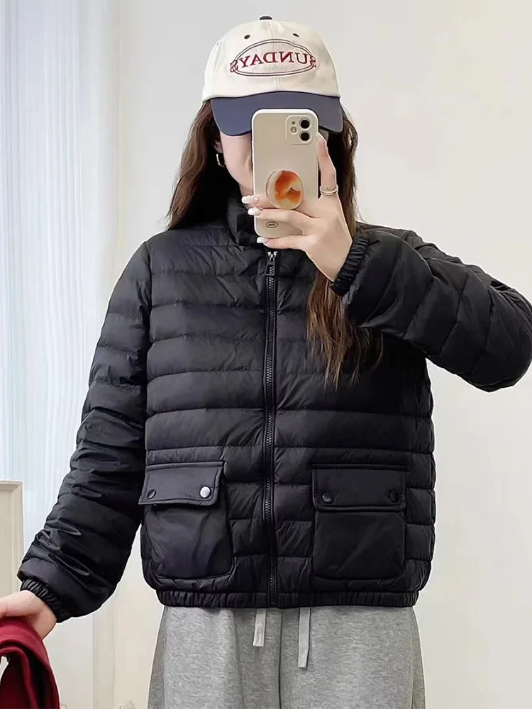 Women's down Cotton Jaet Loose Casual Stand Collar Winter Coat Faionable Comfortable Korean Sle Thiened Cotton Inner
Women's down Cotton Jaet Loose Casual Stand Collar Winter Coat Faionable Comfortable Korean Sle Thiened Cotton Inner