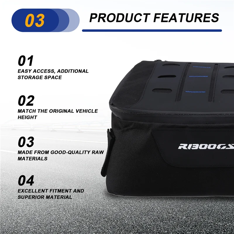 A77Q-Motorcycle Accessories Top Box Waterproof Travel Tool Bag Top Case Cover Bag For BMW R1300GS R 1300 GS 2023-2024
A77Q-Motorcycle Accessories Top Box Waterproof Travel Tool Bag Top Case Cover Bag For BMW R1300GS R 1300 GS 2023-2024