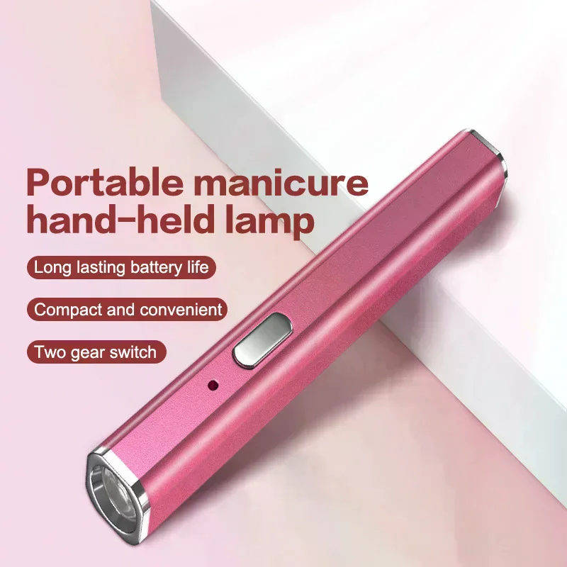 Portable Mini Nail Lamp Portable Metallic Mini UV Light For Gel Nails With 2 Timers 20s/60s
Portable Mini Nail Lamp Portable Metallic Mini UV Light For Gel Nails With 2 Timers 20s/60s