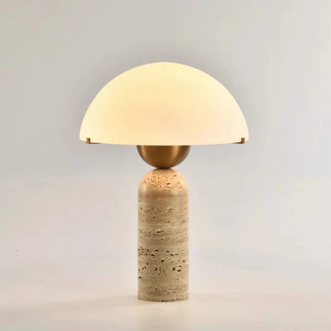 Nordic retro natural travertine table lamp glass American living room coffee table study bedside lamp bedroom designer homestay
Nordic retro natural travertine table lamp glass American living room coffee table study bedside lamp bedroom designer homestay
