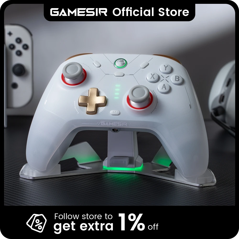 GameSir Cyclone 2 Multi-Platform Gaming Controller, Wireless for Nintendo Switch 2, PC, iOS, Android | Hall Effect, 6-Axis Gyro
GameSir Cyclone 2 Multi-Platform Gaming Controller, Wireless for Nintendo Switch 2, PC, iOS, Android | Hall Effect, 6-Axis Gyro
