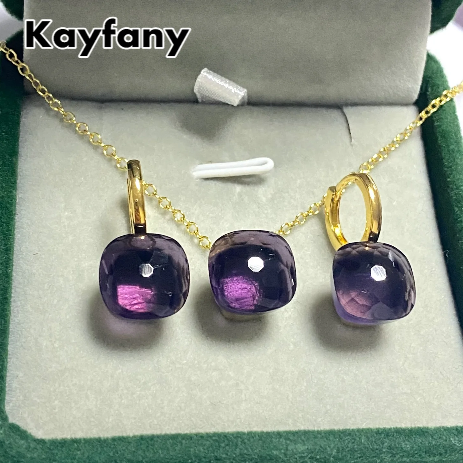 2Pcs Classic Jewelry Set For Women 11.6mm Square Crystal Earrings Necklace Set 13Colors Crystal Candy Jewelry Set Gift
2Pcs Classic Jewelry Set For Women 11.6mm Square Crystal Earrings Necklace Set 13Colors Crystal Candy Jewelry Set Gift