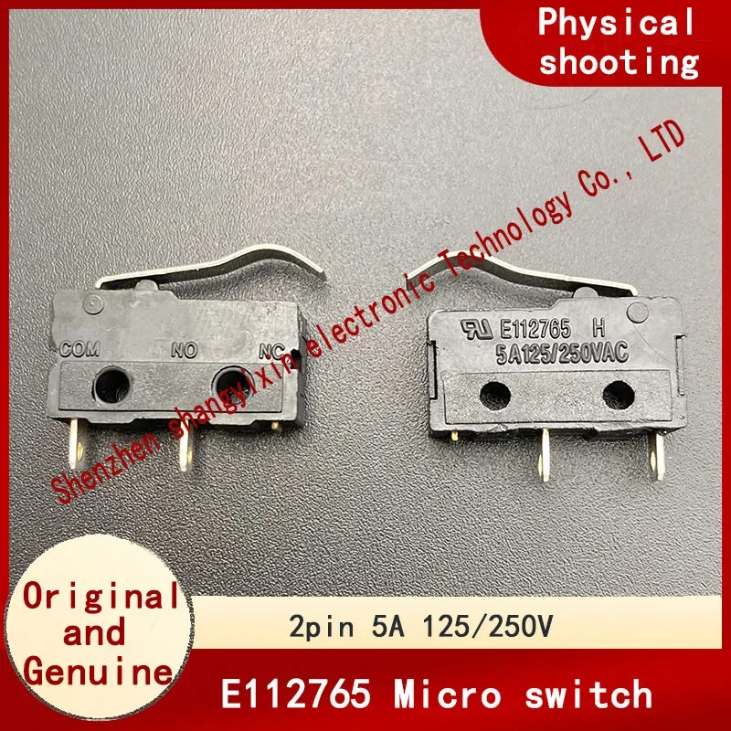 E 112765 Микропереключатель, изогнутая ручка, 2-контактный, нормально открытый, 5 А, 125/250 В, ограничение сброса, рисоварка, ключевой переключатель питания
E 112765 Микропереключатель, изогнутая ручка, 2-контактный, нормально открытый, 5 А, 125/250 В, ограничение сброса, рисоварка, ключевой переключатель питания