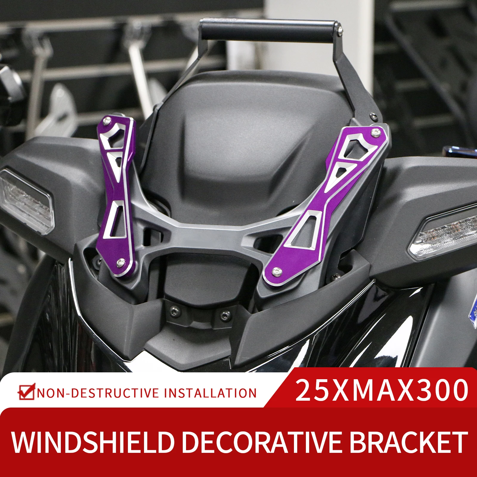 Motorcycle Windshield Support For YAMAHA X-MAX X MAX 125 250 300 XMAX300 XMAX250 2025 Decorative Strip Modified Support Bracket
Motorcycle Windshield Support For YAMAHA X-MAX X MAX 125 250 300 XMAX300 XMAX250 2025 Decorative Strip Modified Support Bracket