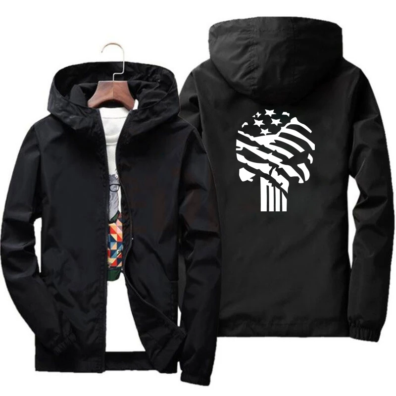 Men's Hooded Bomber Jacket Hip Hop Plus Size Windbreaker Sportswear Zipper Printed Jacket Skull Coat Outwear S-7XL
Men's Hooded Bomber Jacket Hip Hop Plus Size Windbreaker Sportswear Zipper Printed Jacket Skull Coat Outwear S-7XL
