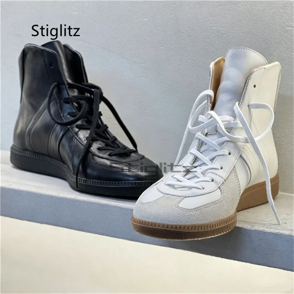 Patchwork Couple Casual Sneakers Shoes for Men Women High Top Boots Unisex Round Toe Lace Up Outdoor Walking Training Shoes
Patchwork Couple Casual Sneakers Shoes for Men Women High Top Boots Unisex Round Toe Lace Up Outdoor Walking Training Shoes