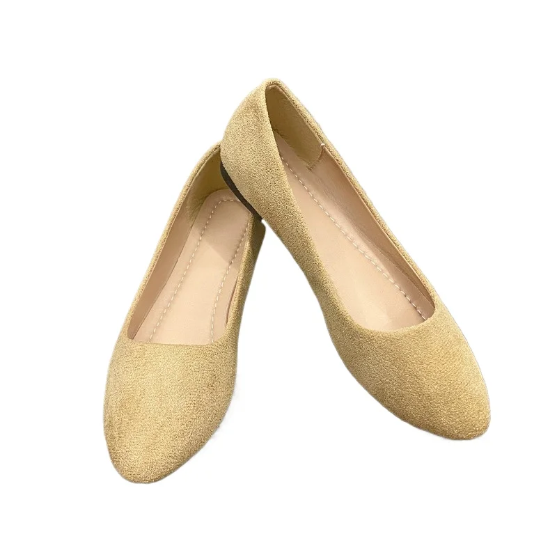 Women suede comfortable flat shoes women's Zapatos De Mujer Fashion new coat Solid color large light mouth
Women suede comfortable flat shoes women's Zapatos De Mujer Fashion new coat Solid color large light mouth