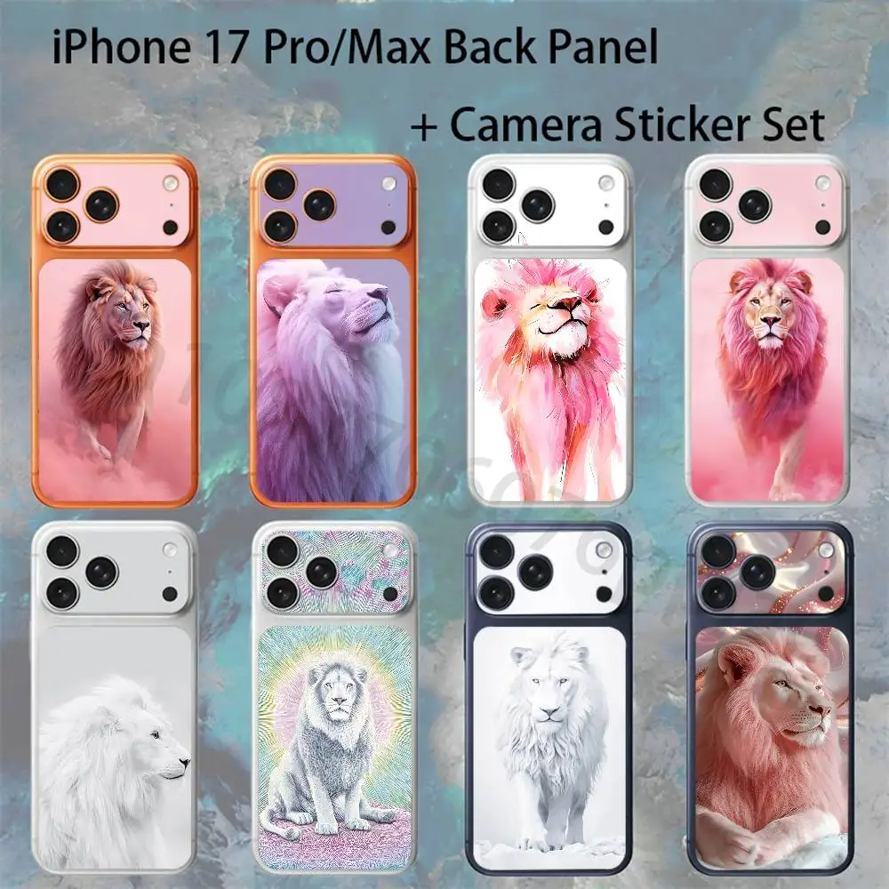 White pink lion pattern For iPhone 17proMax/17pro Full Cover Decal Skin Wrap Colorful Rear Protective Sticker Film
White pink lion pattern For iPhone 17proMax/17pro Full Cover Decal Skin Wrap Colorful Rear Protective Sticker Film