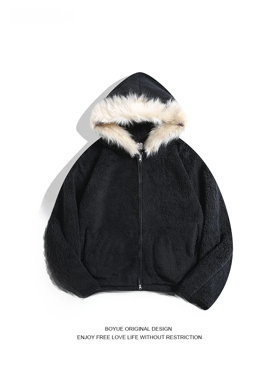 Boyue Winter Padded Hooded Jaet ex Fluffy Warm Trendy Cotton Coat Youthful Sle Versatile Casual Outerwear Pure Color
Boyue Winter Padded Hooded Jaet ex Fluffy Warm Trendy Cotton Coat Youthful Sle Versatile Casual Outerwear Pure Color
