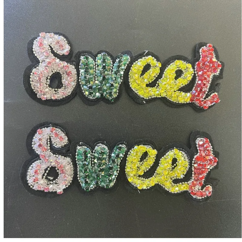 Crystal Nail Beads English Letter SWEET Sewing Patch Shoes Hat Boxes Bags Clothing Decorative Accessories
Crystal Nail Beads English Letter SWEET Sewing Patch Shoes Hat Boxes Bags Clothing Decorative Accessories