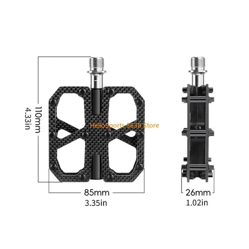 Lightweight Carbon Fiber Cycling Pedals Oversized Platform Nonslip Spikes Alloy Sealed Design High Performances
Lightweight Carbon Fiber Cycling Pedals Oversized Platform Nonslip Spikes Alloy Sealed Design High Performances
