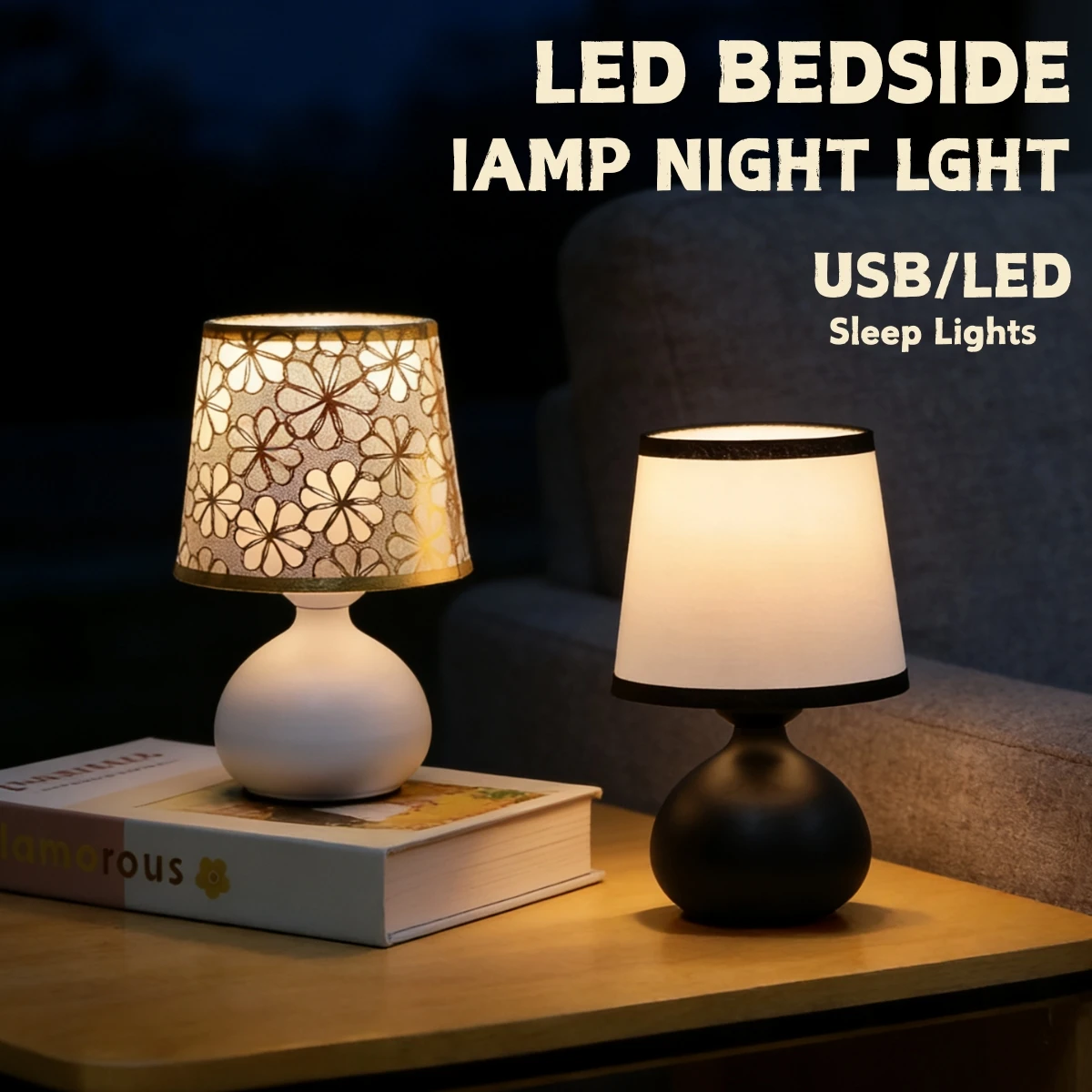 1pc Fabric metal base desk lamp with USB warm color light - suitable for bedroom, study, and living room decoration
1pc Fabric metal base desk lamp with USB warm color light - suitable for bedroom, study, and living room decoration