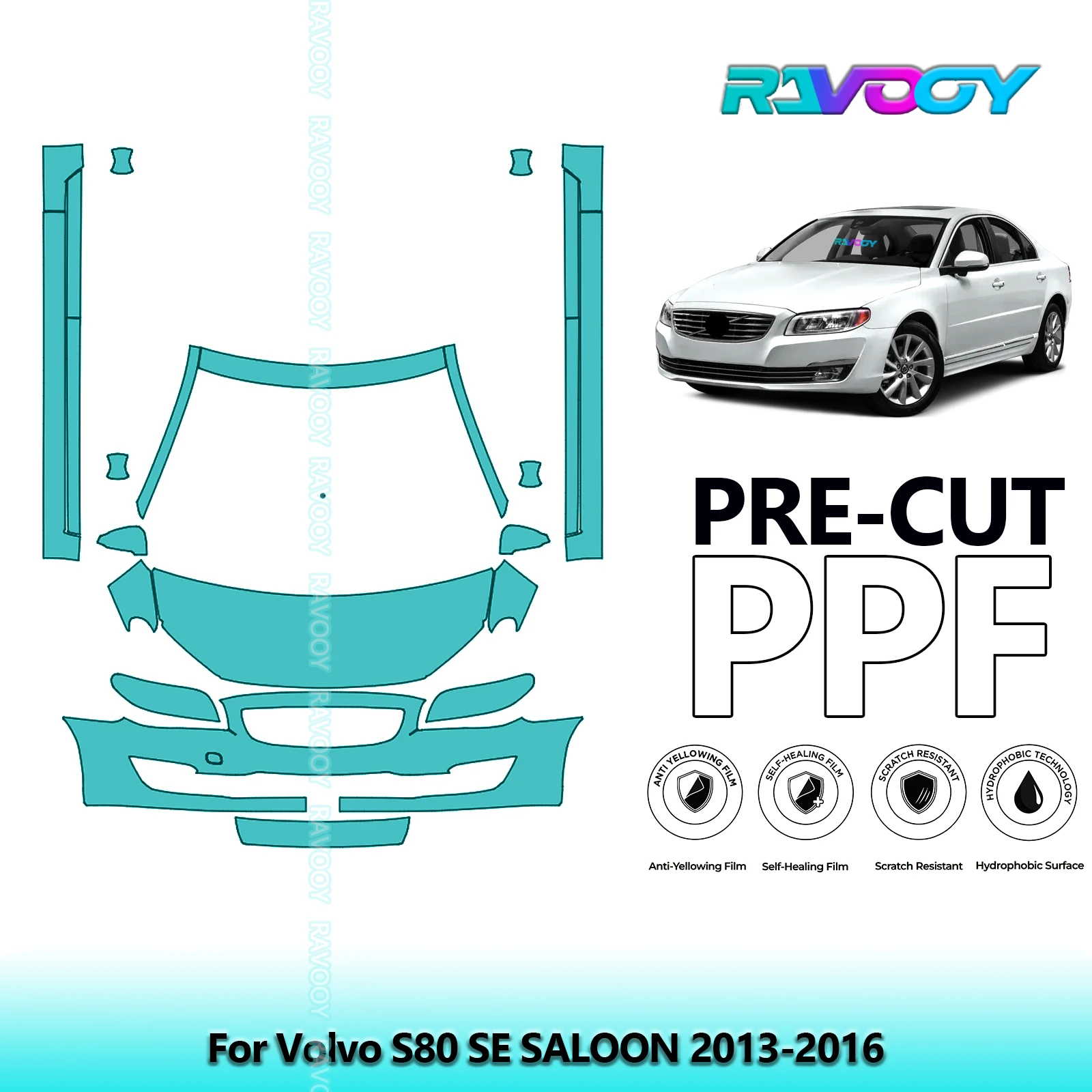 Precut Paint Protection Film Front Kit+Rockers Anti-scratch Exterior TPU For Volvo S80 SE SALOON 2013-2016
Precut Paint Protection Film Front Kit+Rockers Anti-scratch Exterior TPU For Volvo S80 SE SALOON 2013-2016