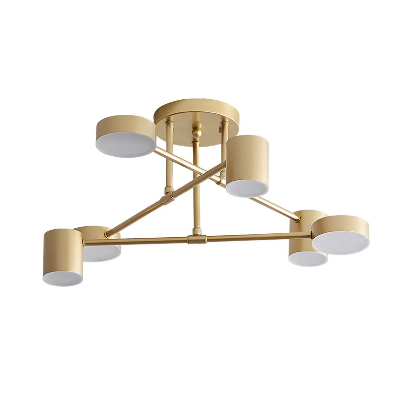 Nordic new color wrought iron chandelier, postmodern personality creative living room bedroom dining room 6 heads
Nordic new color wrought iron chandelier, postmodern personality creative living room bedroom dining room 6 heads