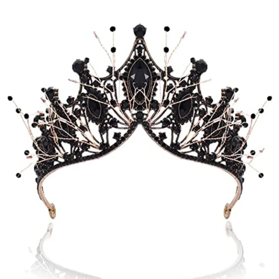 Baroque Black Crown Rhinestone Queen Crowns Wedding Bridal Tiaras Prom Hair Accessories for Women and Girls
Baroque Black Crown Rhinestone Queen Crowns Wedding Bridal Tiaras Prom Hair Accessories for Women and Girls
