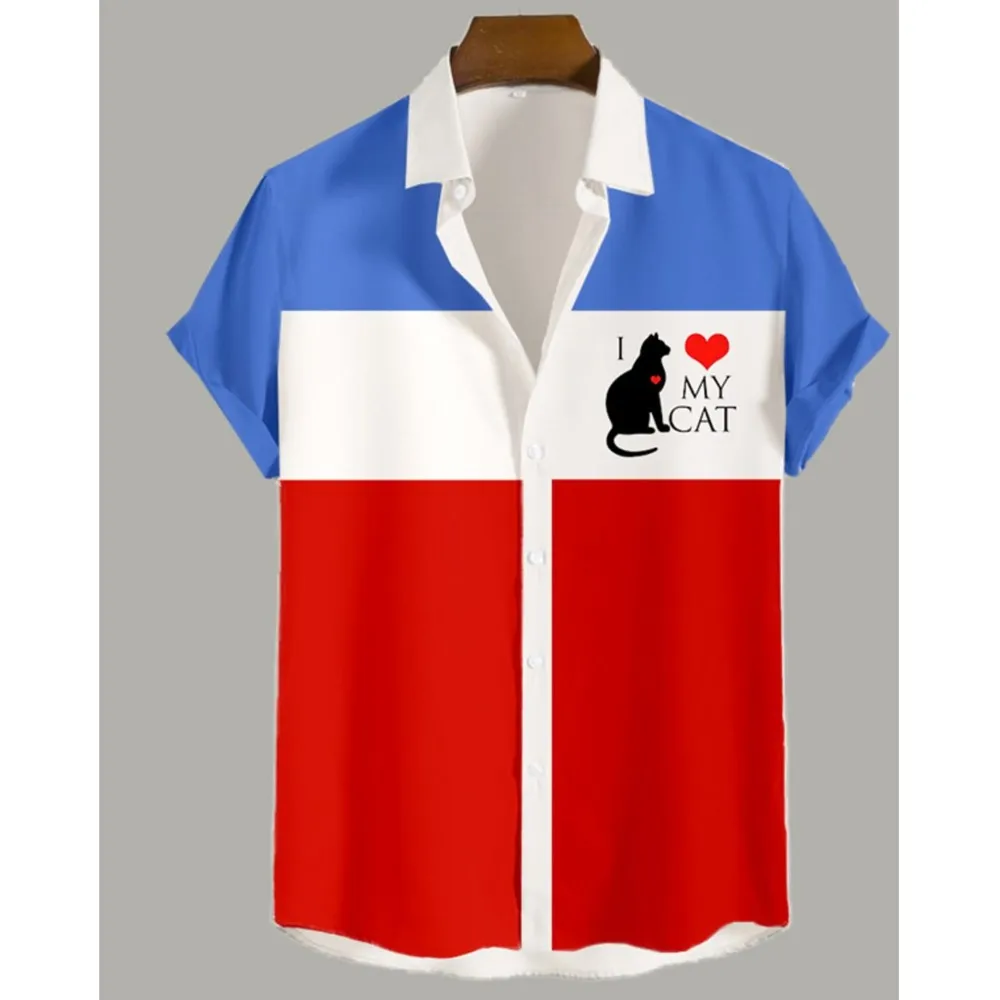 2024 Fashion Design Men's Shirt Funny Cat Daily Wear Going out Weekend Summer Turndown Short Sleeves 4-Way Stretch Fabric Shirt
2024 Fashion Design Men's Shirt Funny Cat Daily Wear Going out Weekend Summer Turndown Short Sleeves 4-Way Stretch Fabric Shirt
