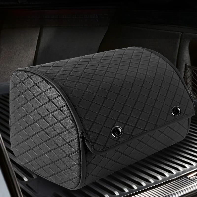 Car Trunk Organizer Box Portable Foldable Folding Auto Boot Organiser Stowing Tidying Storage Bag Sedan SUV MPV Black Leather
Car Trunk Organizer Box Portable Foldable Folding Auto Boot Organiser Stowing Tidying Storage Bag Sedan SUV MPV Black Leather