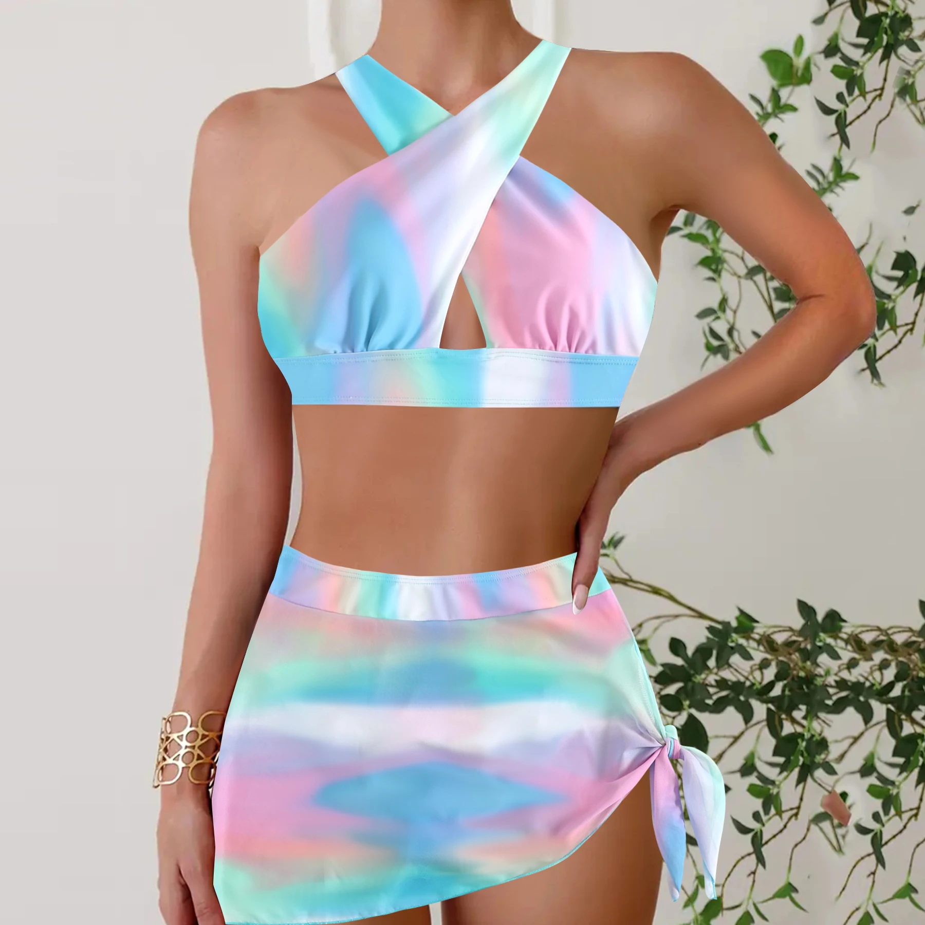 Women's Tropical Print Tankini Set - Stretchy, Non-Transparent Swimwear with High Waist Shorts Bikini Summer Beachwear
Women's Tropical Print Tankini Set - Stretchy, Non-Transparent Swimwear with High Waist Shorts Bikini Summer Beachwear